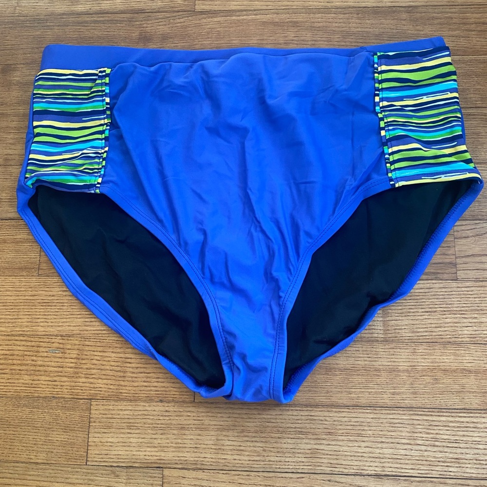 Like New Ashley Stewart Women’s 18 Bathing Suit BOTTOMS ONLY Royal Blue
